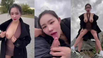 大奶骚母狗湿地公园大胆操逼内射过程惊险刺激